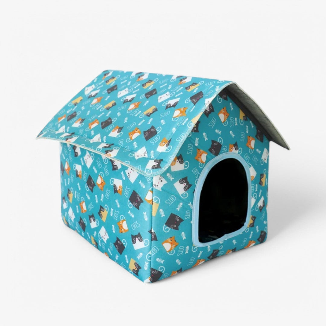 Weatherproof Animal House "CozyNest" for Cats and Small Dogs | Skanto
