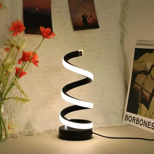 Skanto | Spiral LED Bordlampe – Moderne Justerbart Lys