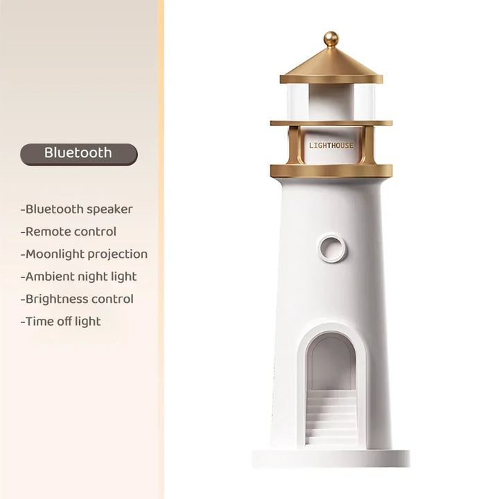 Skanto | Lighthouse Ambient lys Bluetooth Musikk Dimmer Projektion
