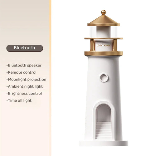 Lighthouse Ambient lys Skantouetooth Musikk Dimmbar Projektsjon | Skanto