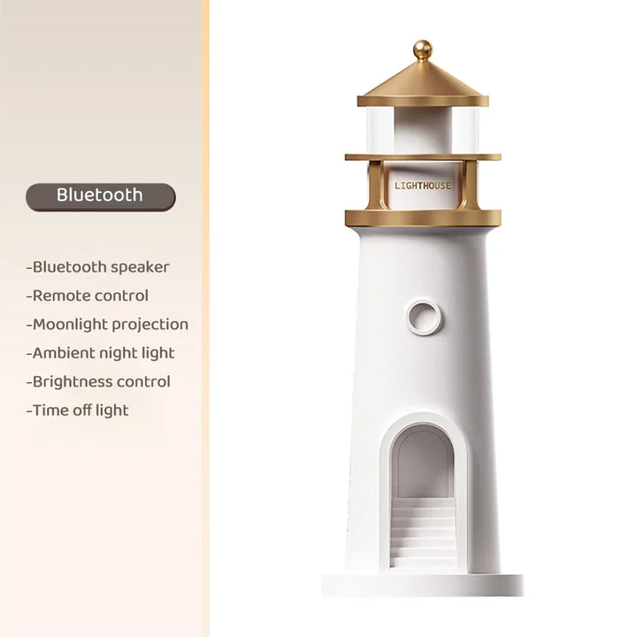 Lighthouse Ambient lys Skantouetooth Musikk Dimmbar Prosjeksjon | Skanto
