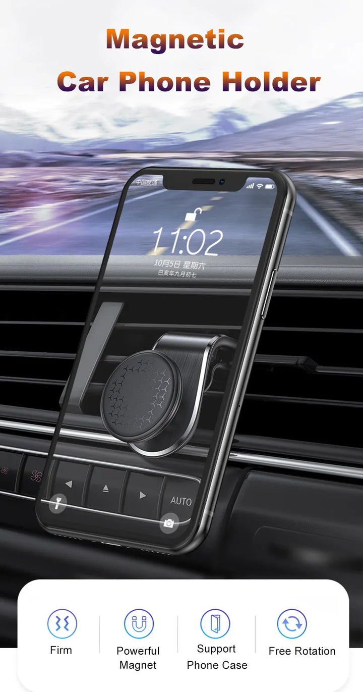 Skanto | Magnetisk Bil Luftventil Klipp Mobilholder