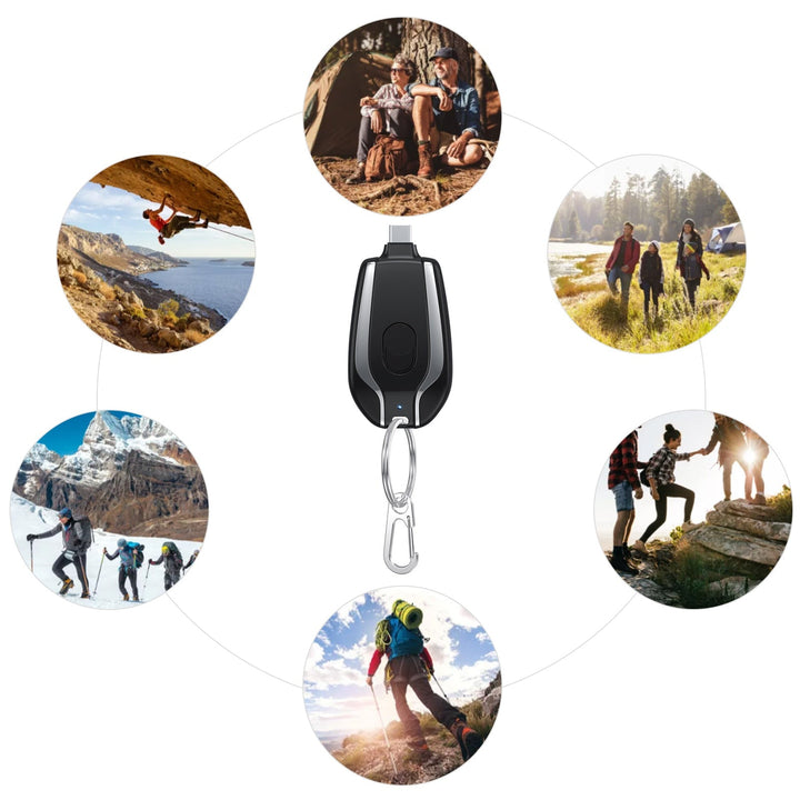 Power bank nøkkelring 1500 mAh vanntett | Skanto
