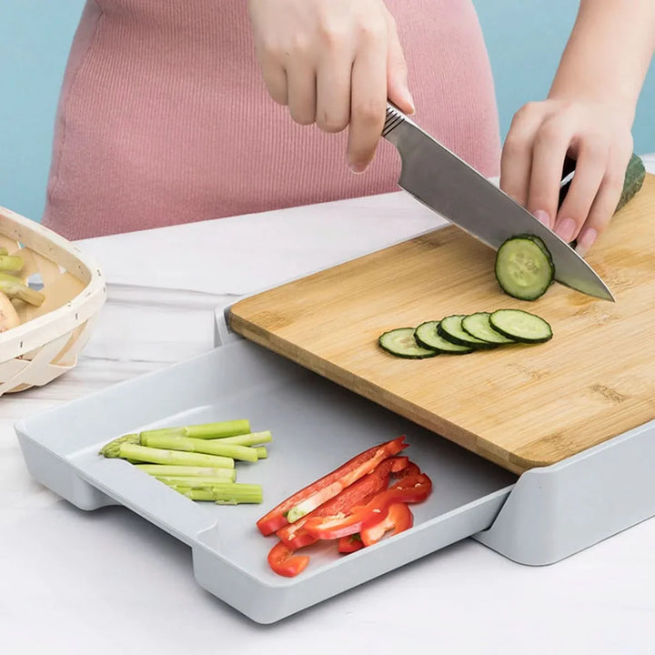 Skanto | SliceTray – Multifunksjonell lagringsbrett for skjærebrett