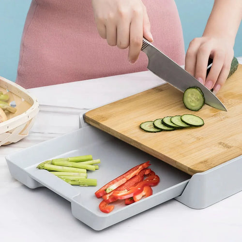 Skanto | SliceTray – Multifunksjonell lagringsbrett for skjærebrett
