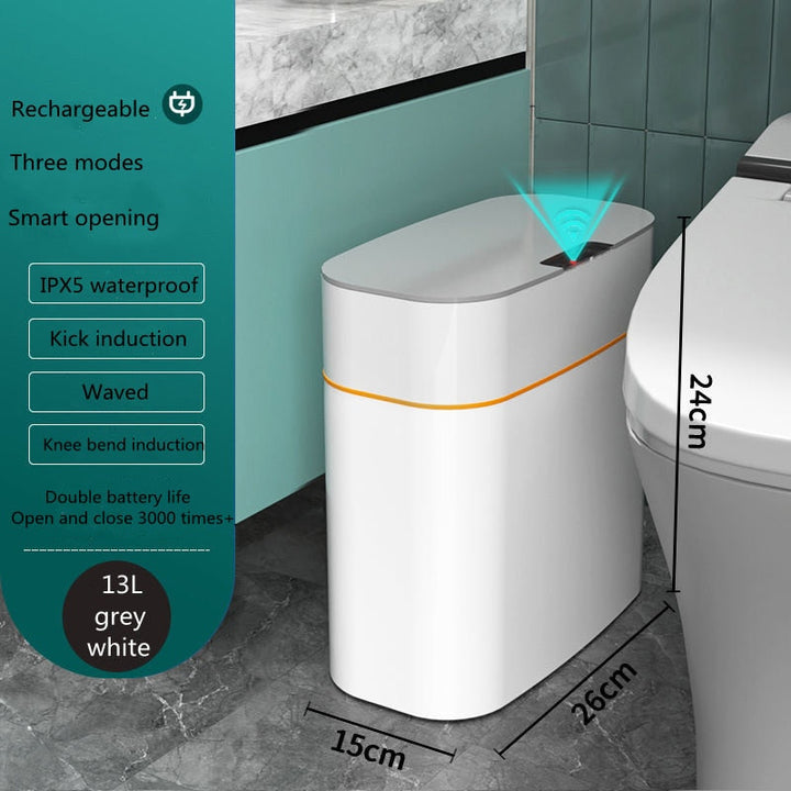 Smart elektrisk søppelbøtte med lokk | Skanto
