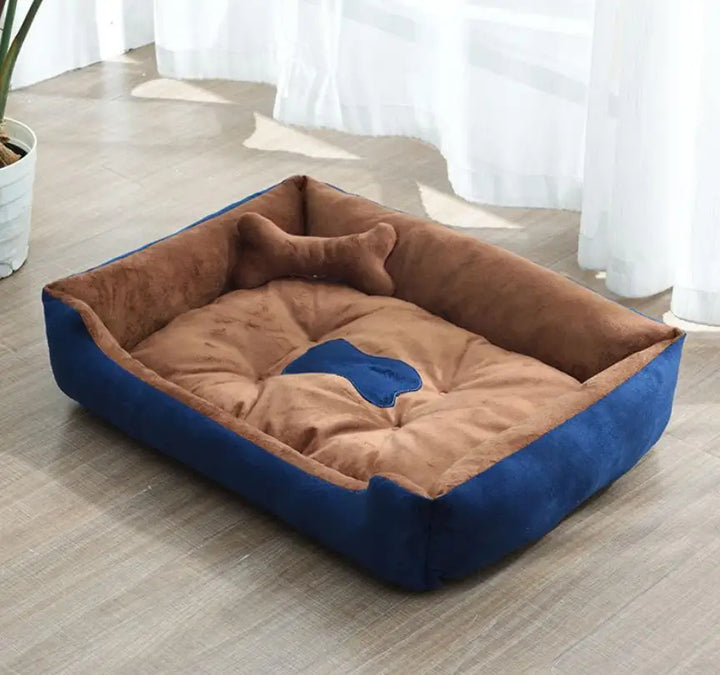Moderne og koselige linstoff hundeseng Skanto