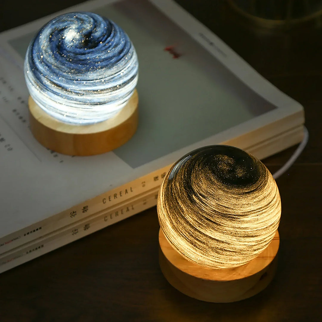 3D Krystall Planet Atmosfære Nattlampe | Skanto