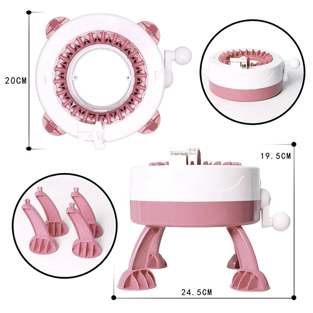 Norvo | Strickolino Strikkemaskin | 22 Nålene | Automatisk Sirkulær Strikkesett for Nybegynnere & Voksne | Rask Strikker med Tilbehør