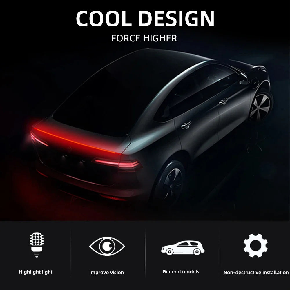 Skanto | Karbonfiber Bil LED Spoiler Lyslist