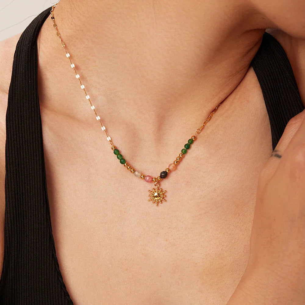 Skanto | Delikat Boho Inspirert Sol Anheng Kjede