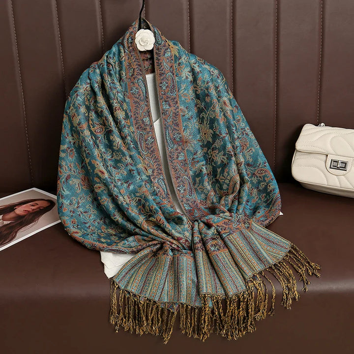 Skanto | Élégancea | Dame skjerf | Cashmere følelse | 70 × 190 cm | Luksus trykk & varm