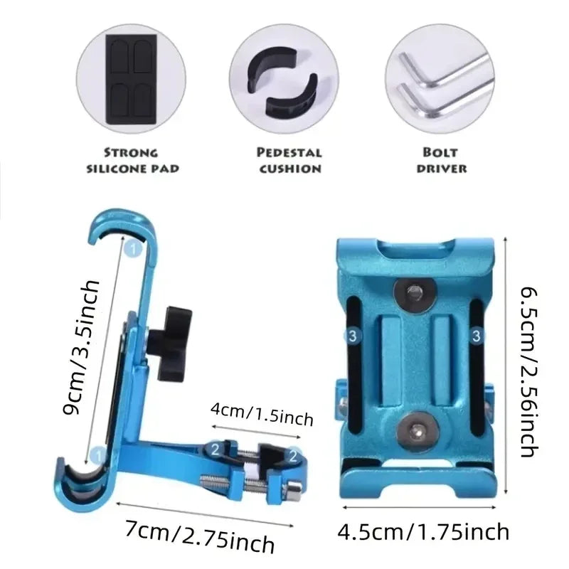 Motorsykkel telefonholder | Valgfri 360° roterbar | Skanto