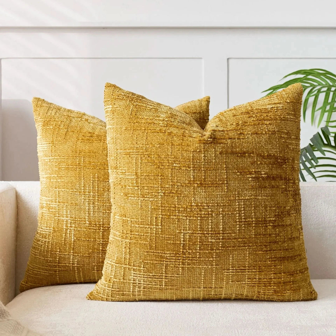 Skanto | Chenille Kastepute Deksel Bamboo Tekstur Enfarge