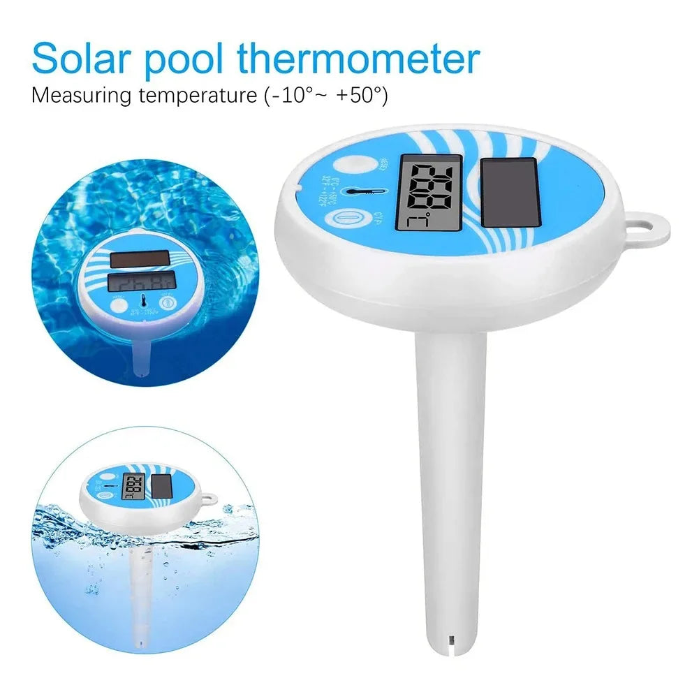 Norvo | THERMAFLOAT Basseng termometer | Flytende vanntemometer for basseng og boblebad | Temperaturvisning 0–50 °C | Ristiff og værbestandig