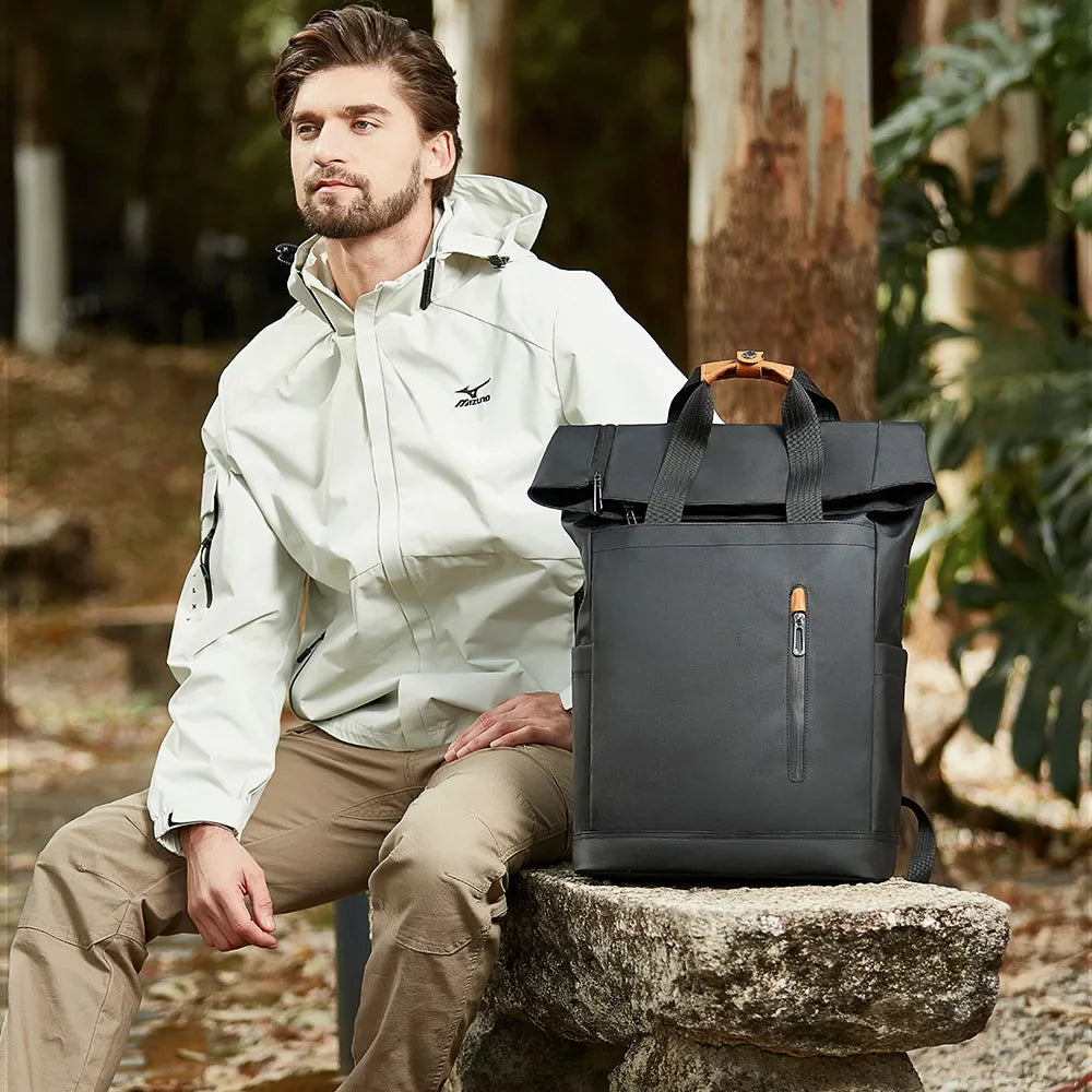 Norvo | Multifunksjonell Herre Ryggsekk KnightShield | USB Port, Utvidbar, Vanntett, Tyverisikker