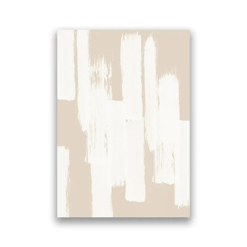 Skygger av Beige Abstrakt Linjekunst Veggkunst Finkunst Lerrettrykk Minimalistiske Bilder for Moderne Stuekunst for Moderne Interiør | Skanto