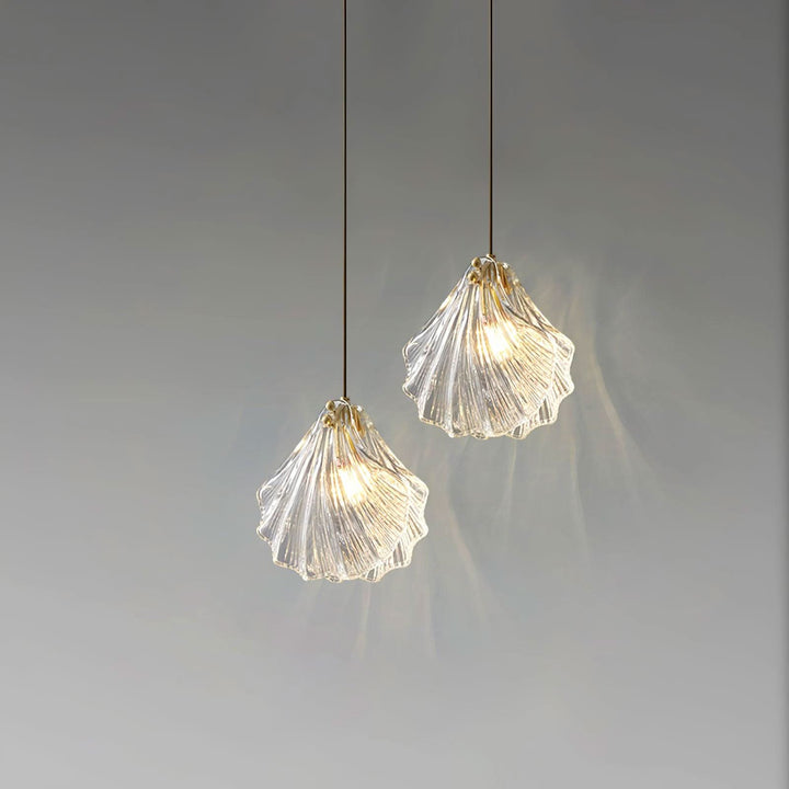 Skanto | Mini Shell Pendant Light – Glass Coastal Design