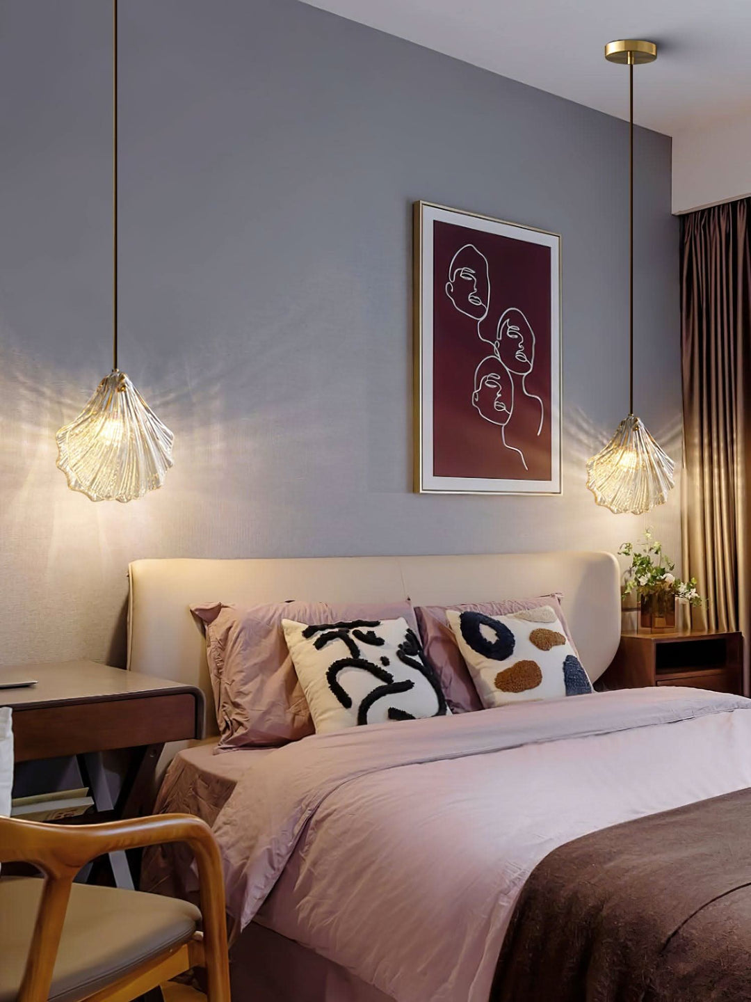Skanto | Mini Shell Pendant Light – Glass Coastal Design