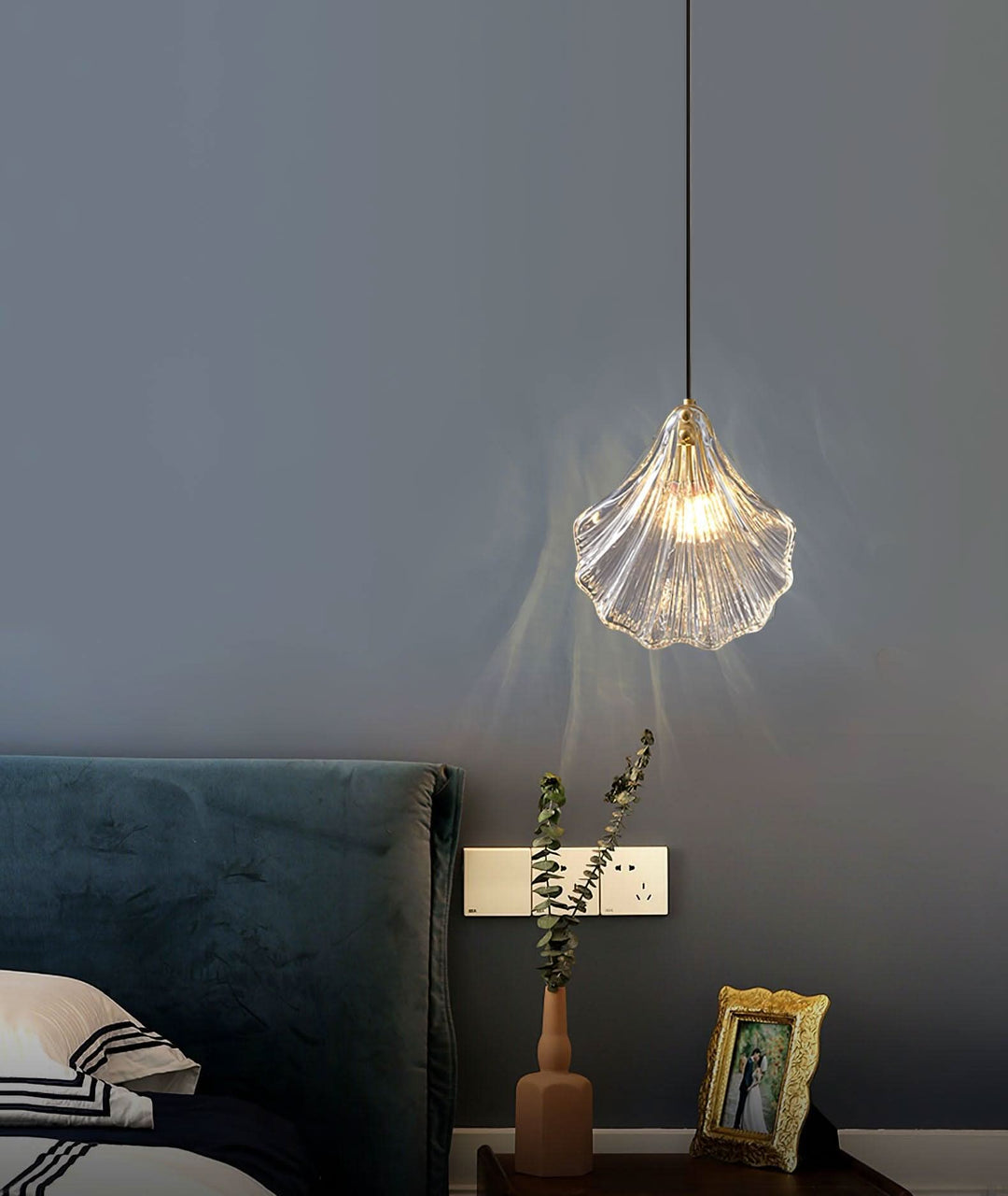 Skanto | Mini Shell Pendant Light – Glass Coastal Design