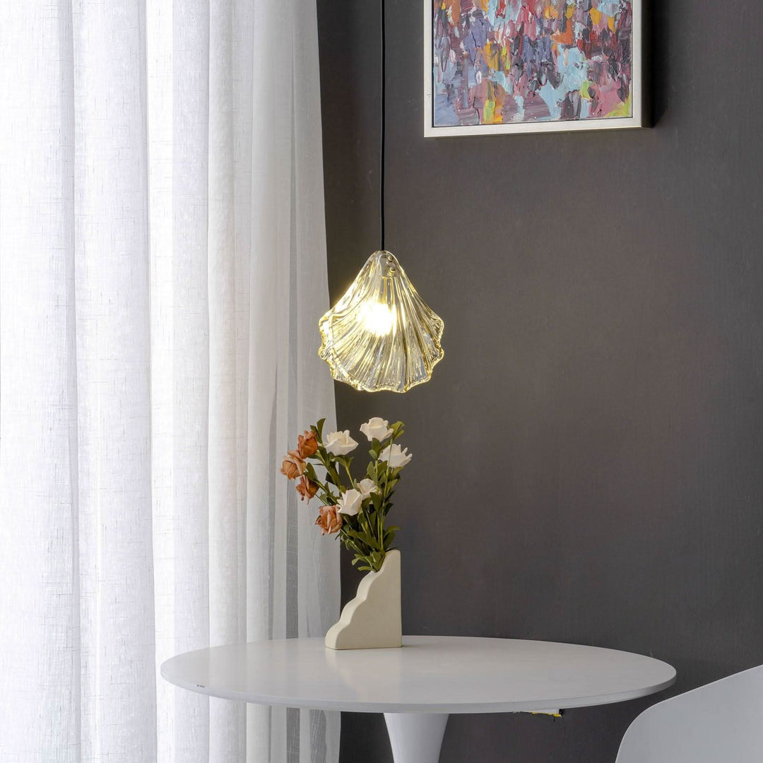 Skanto | Mini Shell Pendant Light – Glass Coastal Design