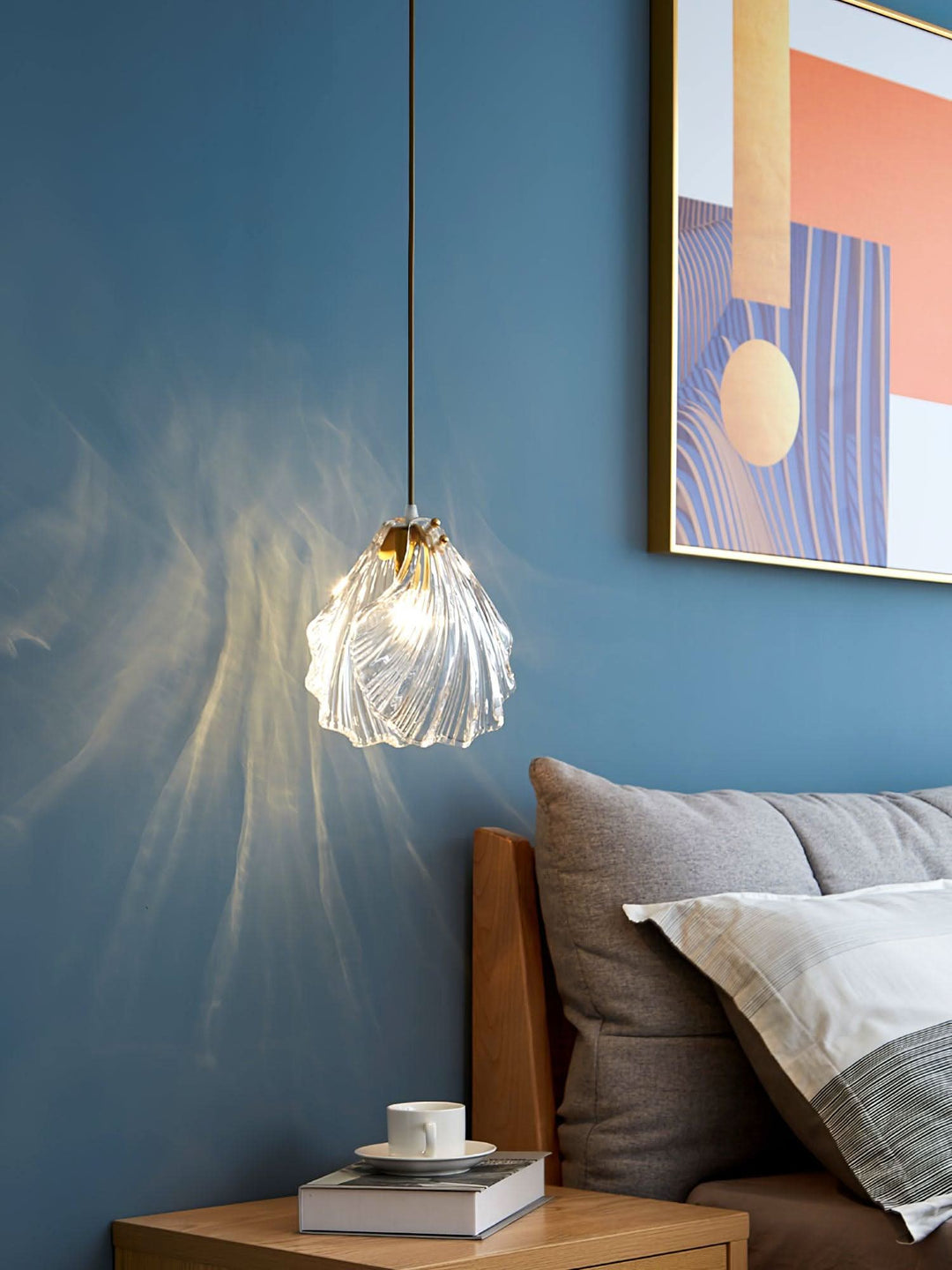Skanto | Mini Shell Pendant Light – Glass Coastal Design