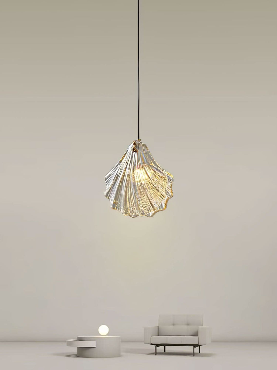Skanto | Mini Shell Pendant Light – Glass Coastal Design