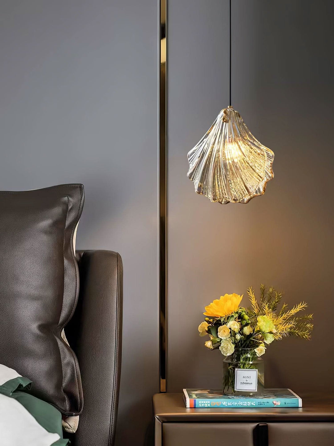 Skanto | Mini Shell Pendant Light – Glass Coastal Design