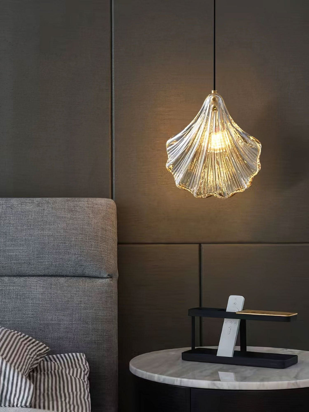 Skanto | Mini Shell Pendant Light – Glass Coastal Design