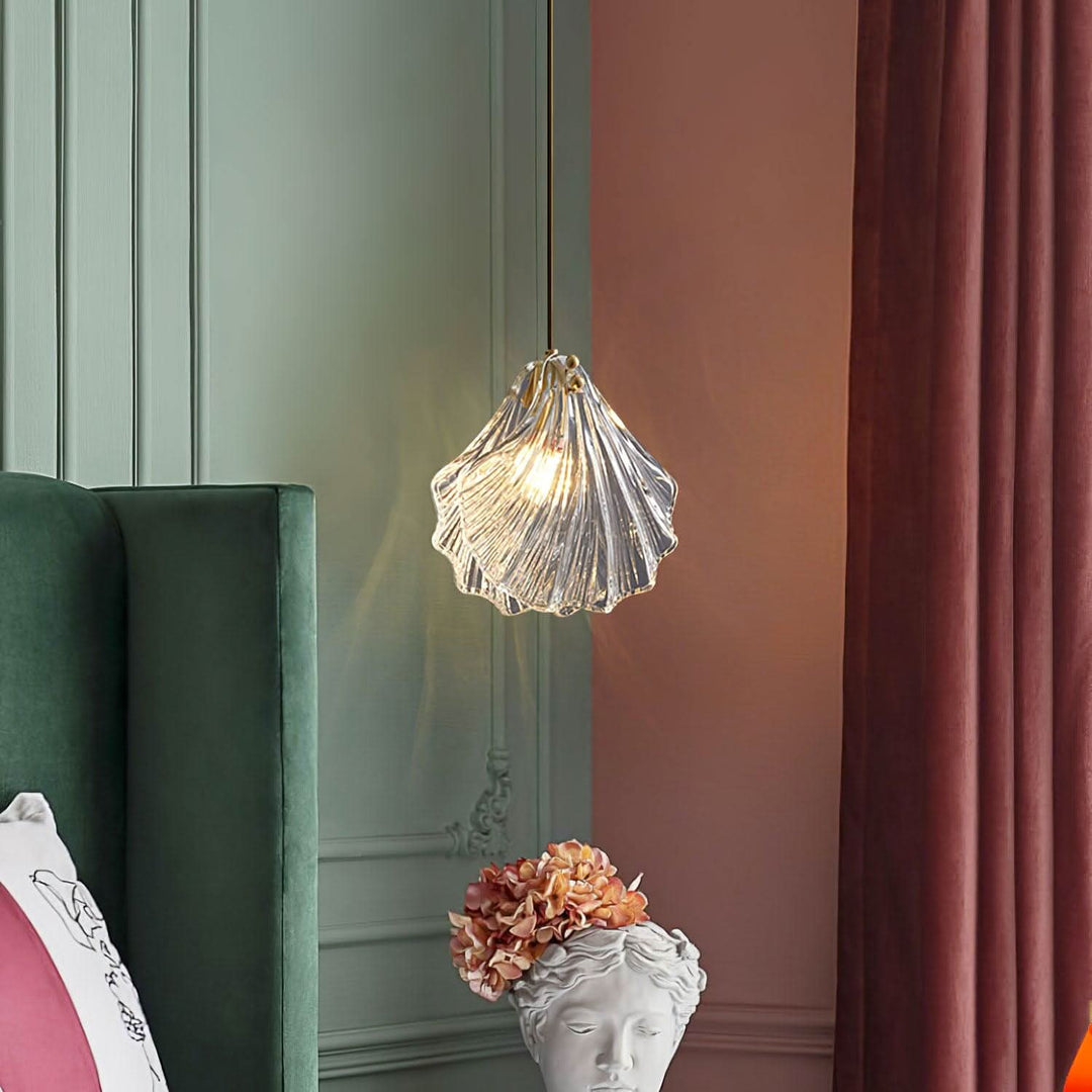 Skanto | Mini Shell Pendant Light – Glass Coastal Design