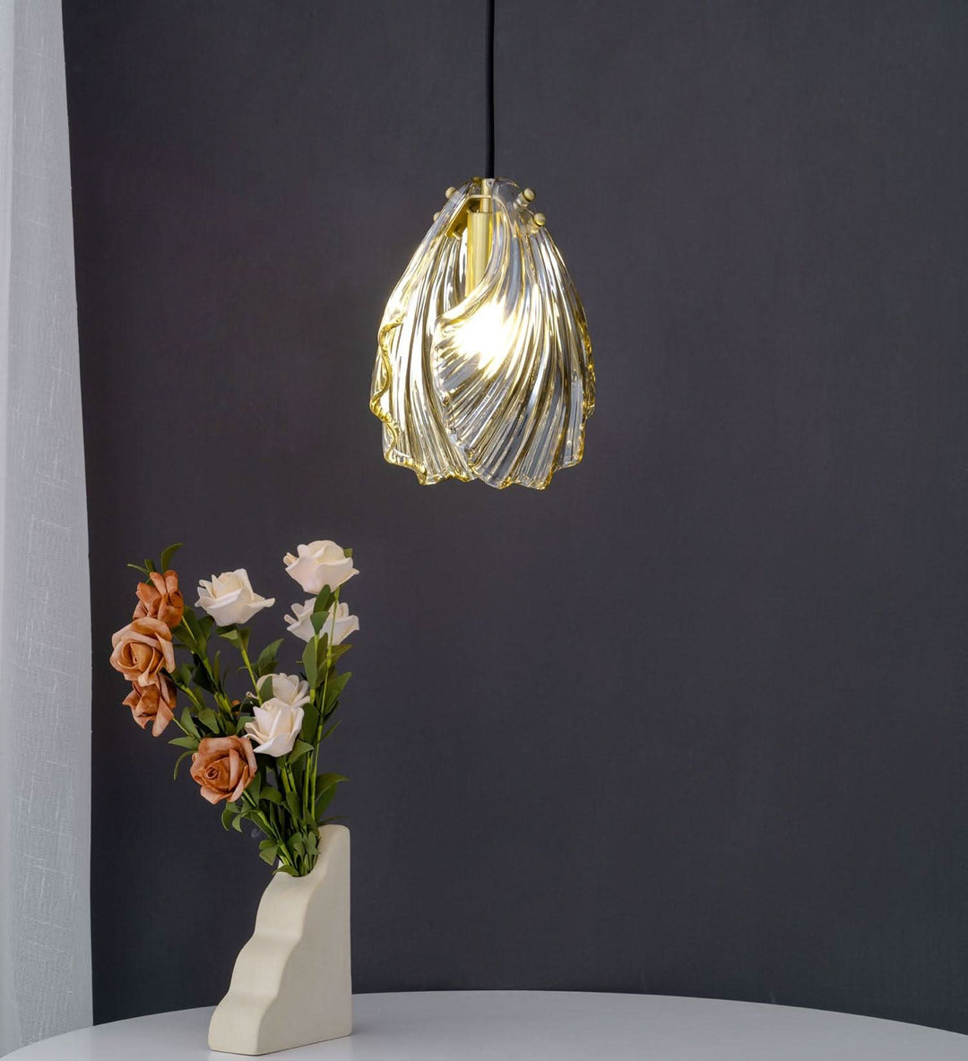 Skanto | Mini Shell Pendant Light – Glass Coastal Design