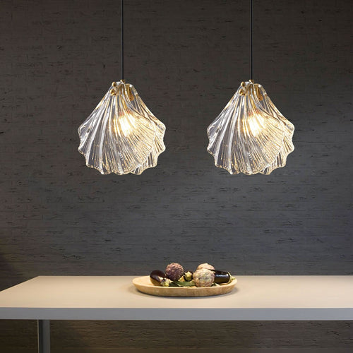 Skanto | Mini Shell Pendant Light – Glass Coastal Design