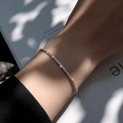 Skanto | Flytende Sølvarmbånd – 925 Sterling Sølv Armbånd Inspirert av Vann