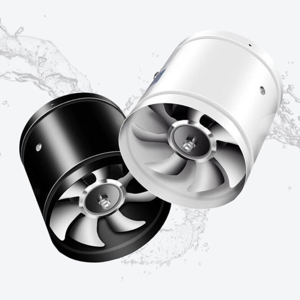 Norvo | Airvanta Leiser Eksosvifte | Kraftig & Stille | For Kjøkken, Bad & Kontor | Ulike Størrelser | Svart/Hvit