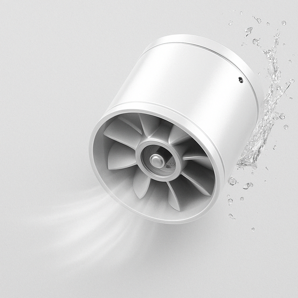 Norvo | Airvanta Leiser Eksosvifte | Kraftig & Stille | For Kjøkken, Bad & Kontor | Ulike Størrelser | Svart/Hvit