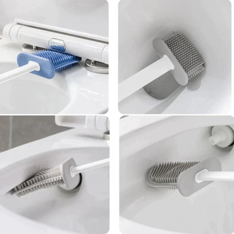 Silikon toalettbørste med veggholder – Ultimate hygiene løsning | Skanto