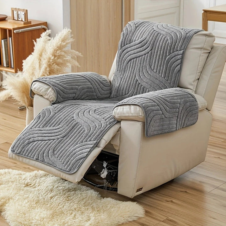 Skanto | Silven Plush Tykk Anti-Skli Recliner Sofa Trekker