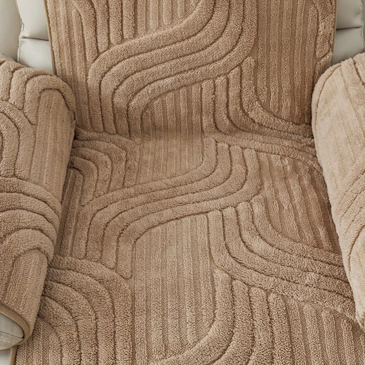 Skanto | Silven Plush Tykk Anti-Skli Recliner Sofa Trekker