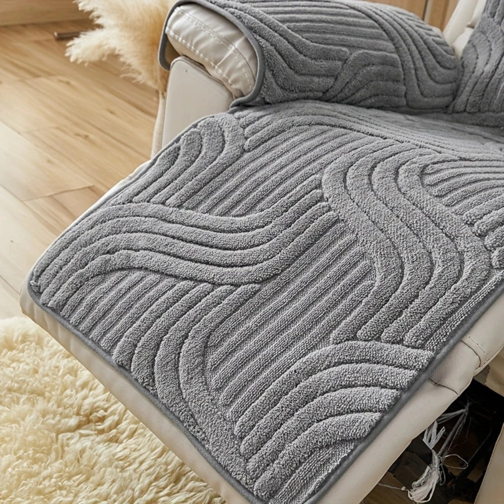 Skanto | Silven Plush Tykk Anti-Skli Recliner Sofa Trekker