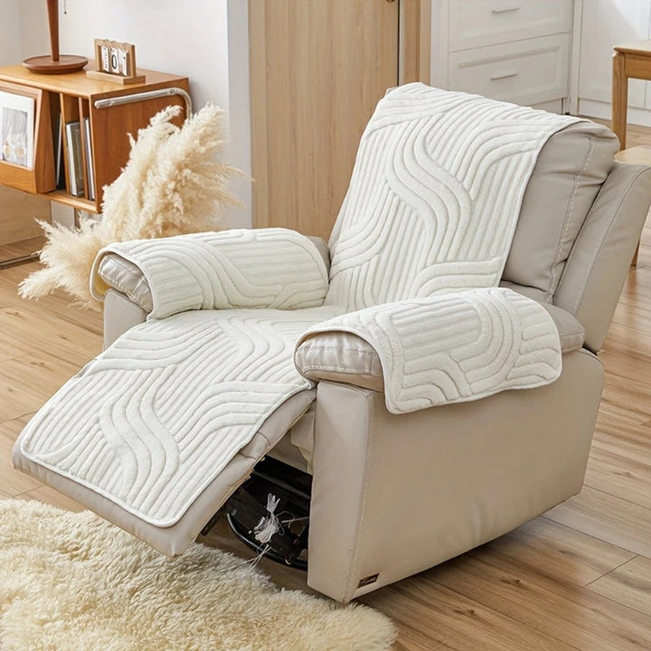Skanto | Silven Plush Tykk Anti-Skli Recliner Sofa Trekker