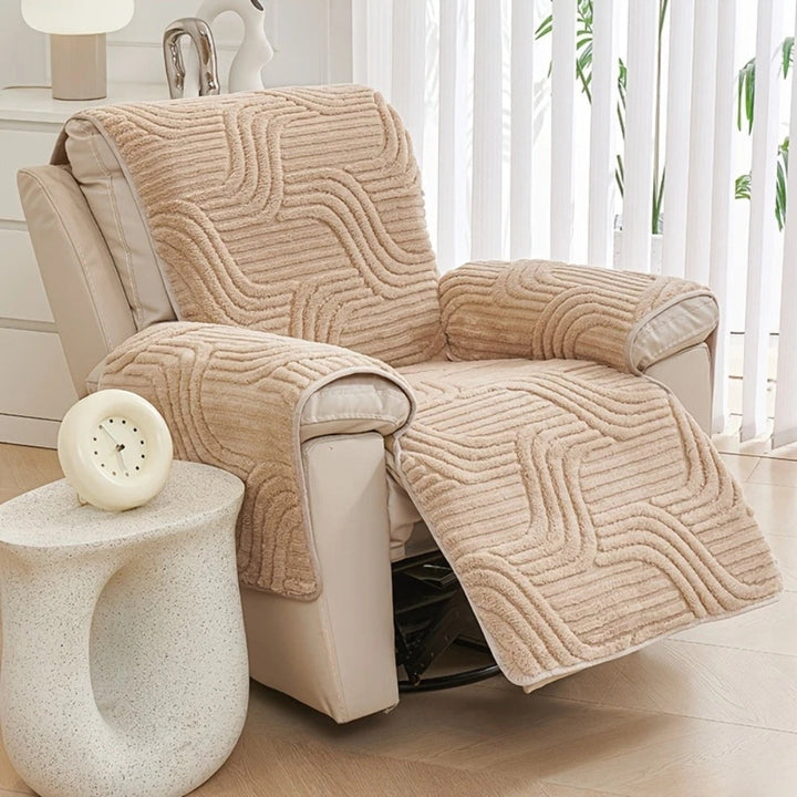Skanto | Silven Plush Tykk Anti-Skli Recliner Sofa Trekker