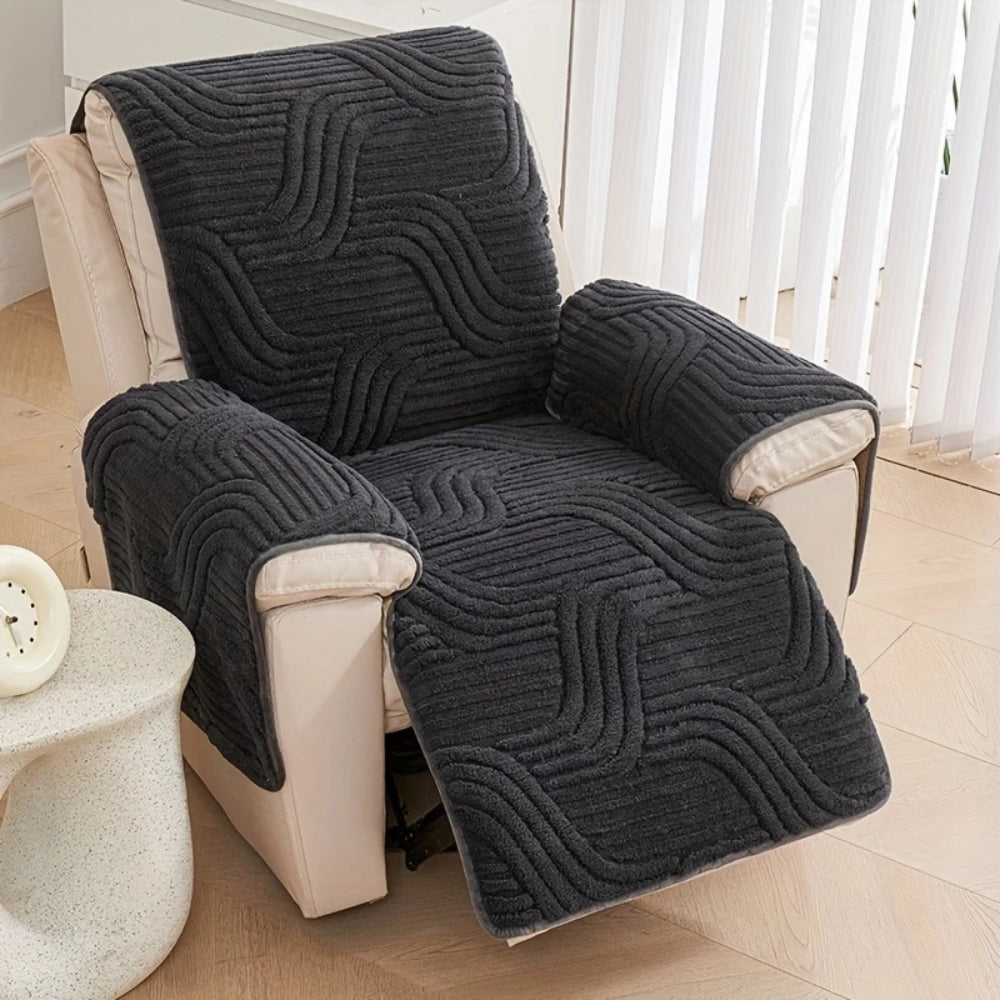 Skanto | Silven Plush Tykk Anti-Skli Recliner Sofa Trekker