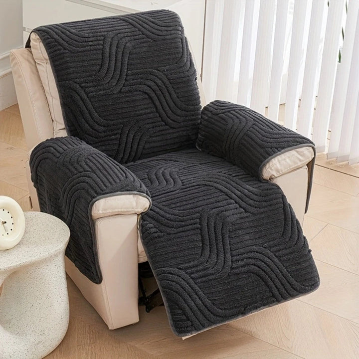 Skanto | Silven Plush Tykk Anti-Skli Recliner Sofa Trekker