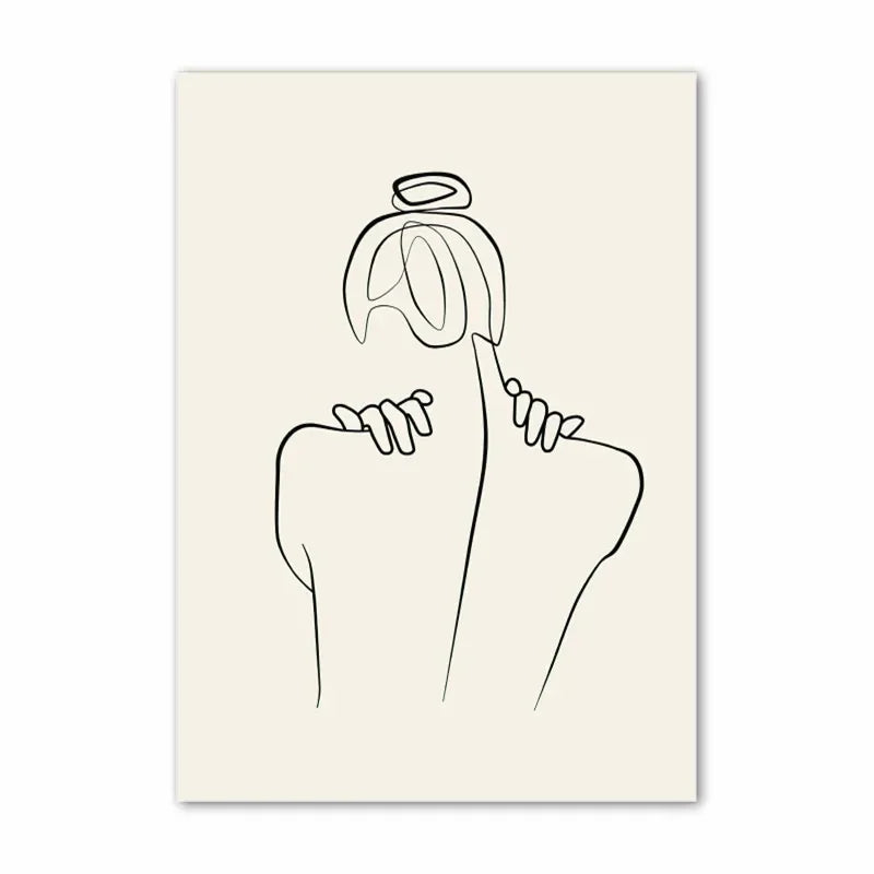 Enkel livsstil Naturlig Minimalistisk vegkunst Fine kunstlerlerduker Galleri veggbilder For moderne stue Skandinavisk interiør | Skanto