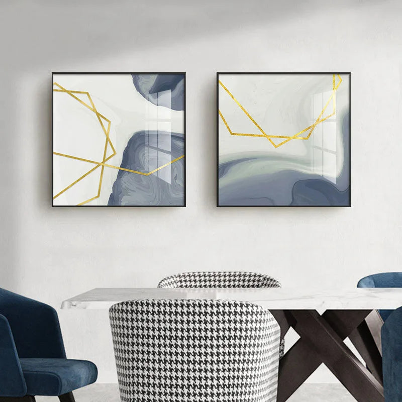 Enkel Minimalistisk Nordisk Abstrakt Kvadratformat Veggkunst Fin Kunst Lærrettrykk Bilder For Stue Soverom Spisestue Dekor | Skanto