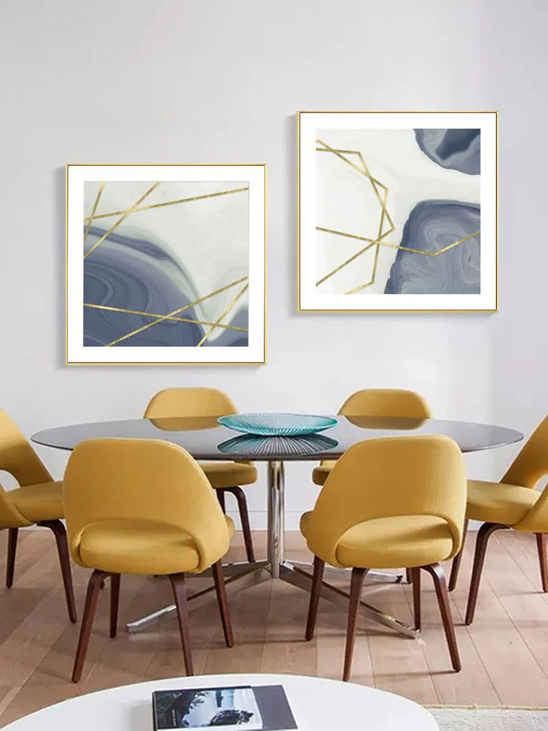 Enkel Minimalistisk Nordisk Abstrakt Kvadratformat Veggkunst Fin Kunst Lærrettrykk Bilder For Stue Soverom Spisestue Dekor | Skanto