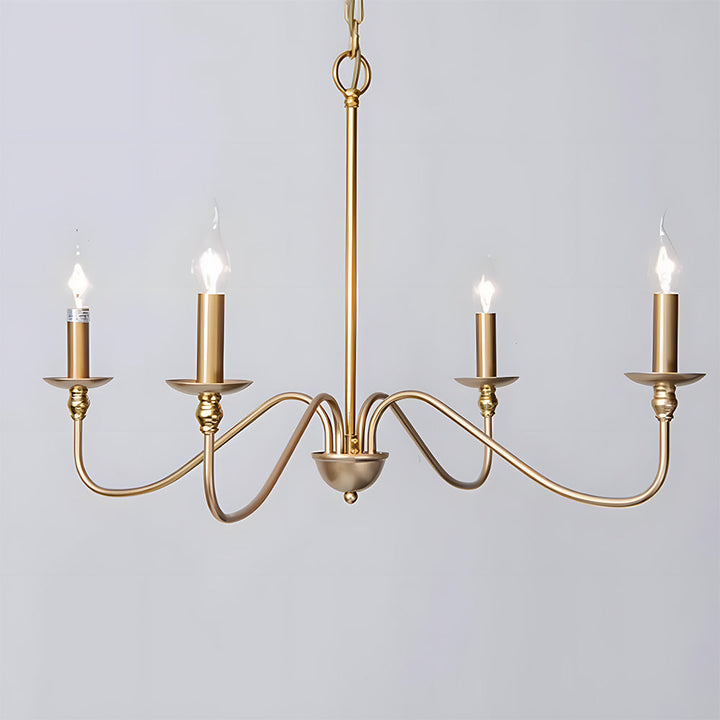Svart Lysestake Chandelier – Taklampe for Stue & Spiserom | Skanto
