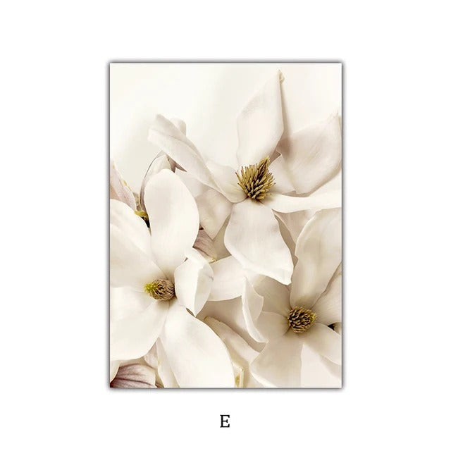 Simple Nature Floral Landscape Gallery Wall Art Fine Art Canvas Prints Minimalist Nordic Pictures for Living Room Scandinavian Home Decor | Skanto
