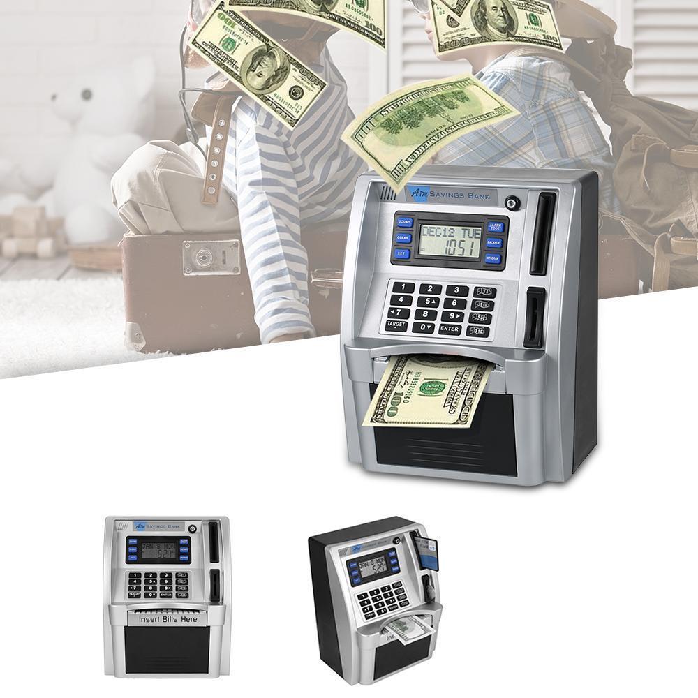 Norvo | Elektronisk minibank | Pedagogisk og morsom for barn - Lær å spare med en interaktiv sparegris