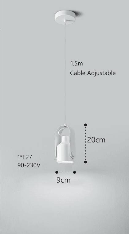 Skanto | Skandinavisk Pendellampe Treutseende Metall Minimalt Design